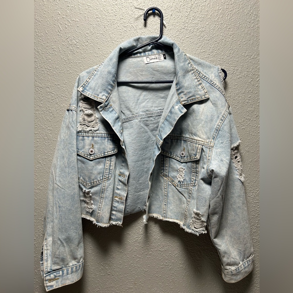 Distressed Denim Jacket